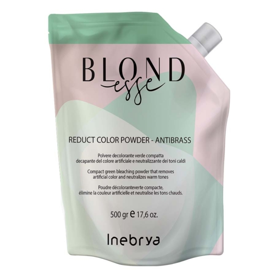 Inebrya Blondesse Reduct Color Antibrass zöld szőkítőpor rezesedés ellen  500g